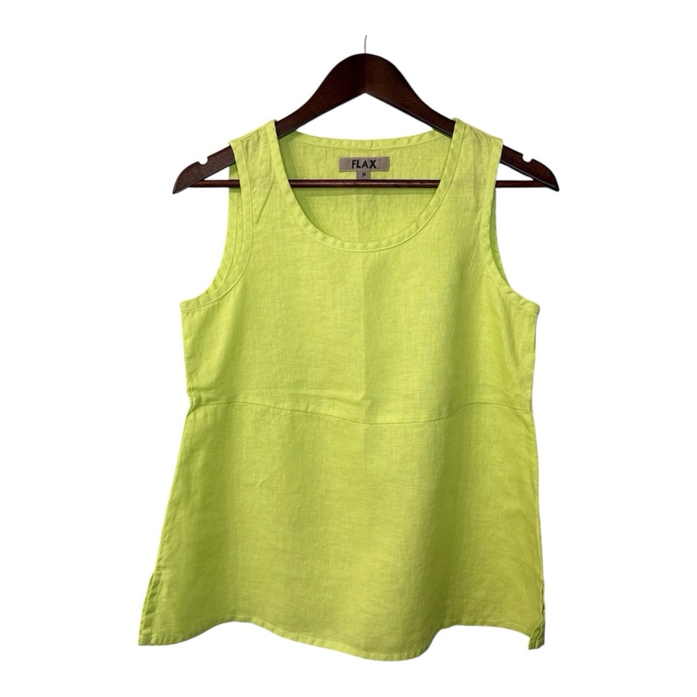 NEW Flax tank top women's P 4-6 neon lagenlook beach cruise resort boho hippie